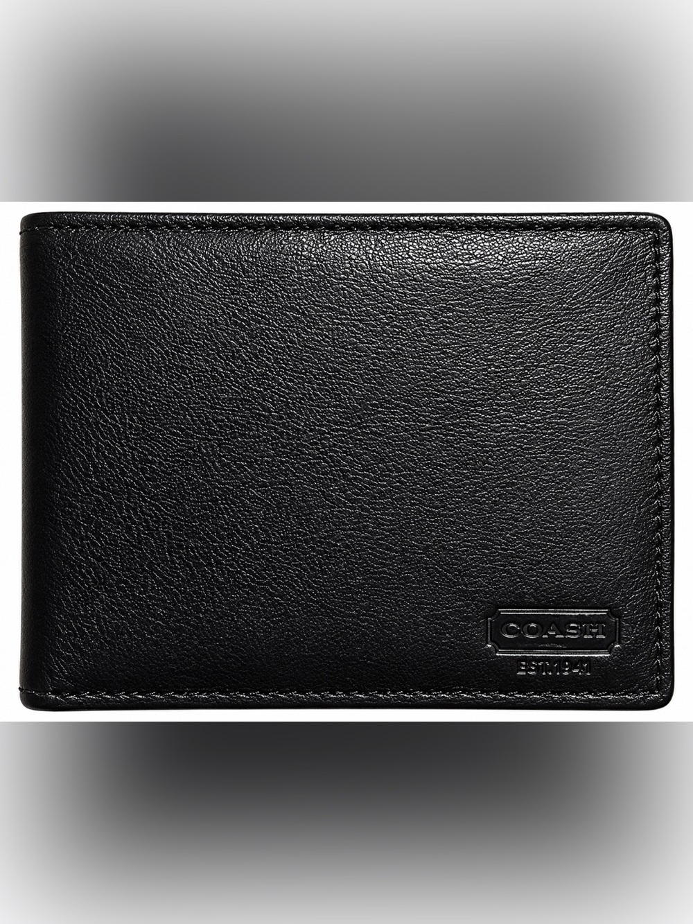 Coach Black Leather Card Wallet